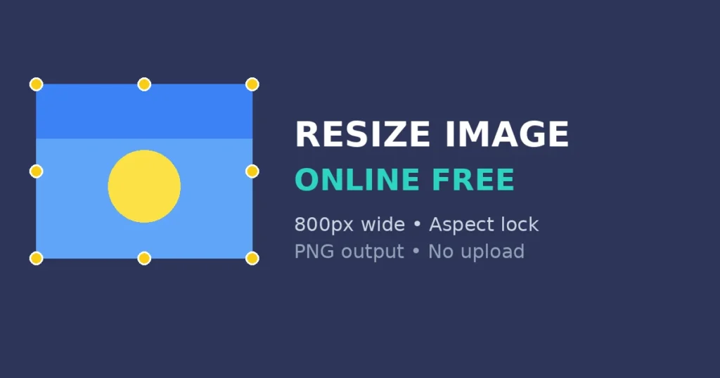 Resize Image Online Free — change image dimensions in your browser without losing quality